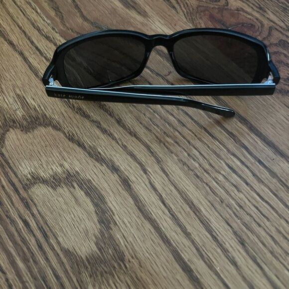 kate spade Black Sporty Sunglasses with Wraparound Design main image 6